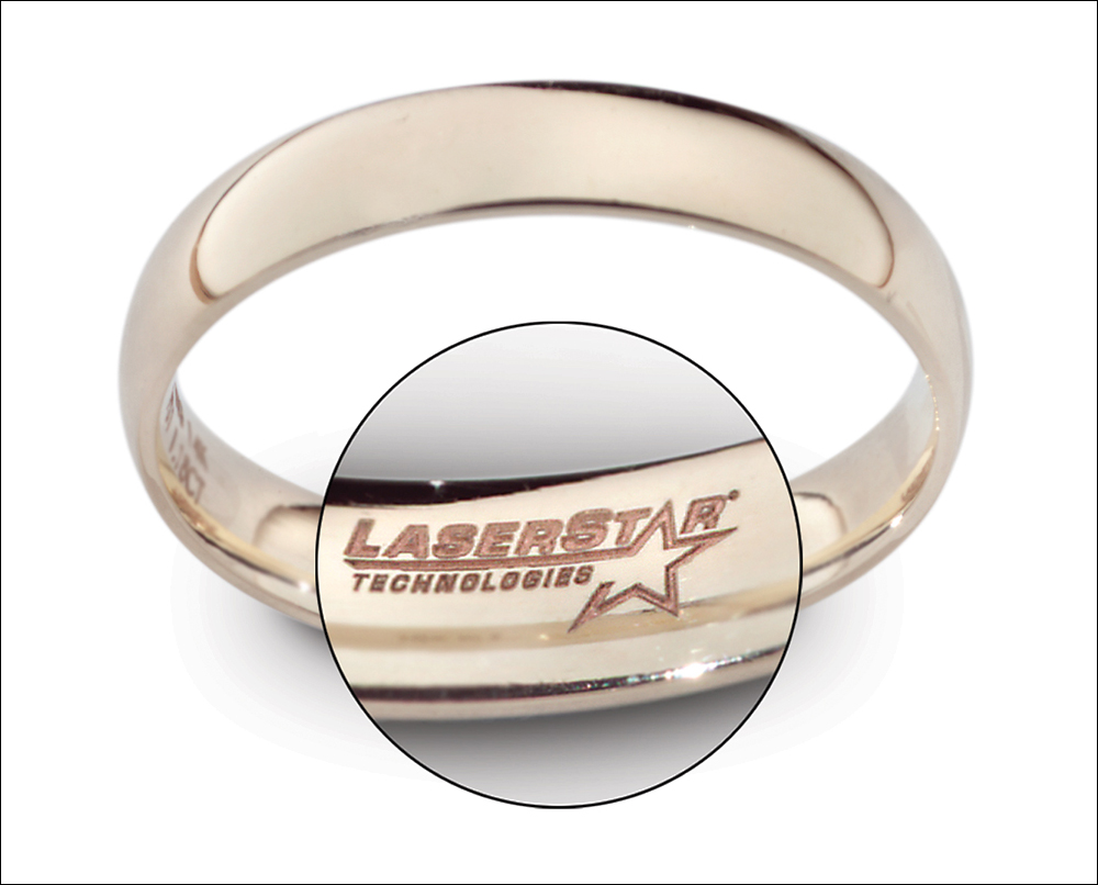 Laser Engraving on the Inside of a Gold Ring