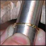 laser welding a ring, reshanking a ring, laser welding