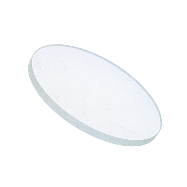 A single round glass disk.