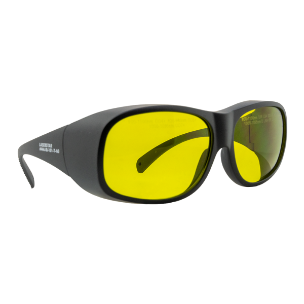 A pair of yellow tinted glasses.