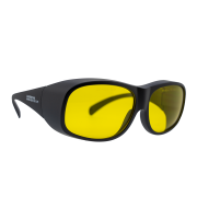 A pair of yellow tinted glasses.