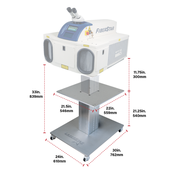7604 FiberStar Compact Industrial Laser Welder (150W) 1 FiberStar 7604 Stand